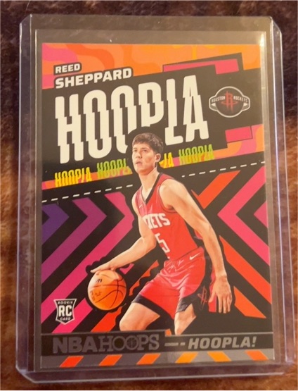 2024-25 Panini NBA Hoops #6 Reed Sheppard Hoopla — front