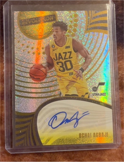 2023-24 Panini Revolution #A-OAU Ochai Agbaji Autographs — front