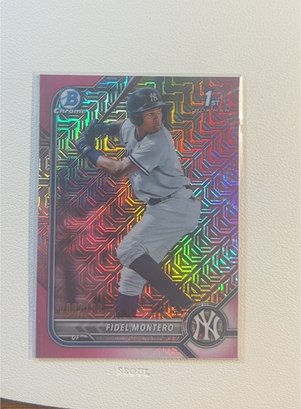 2022 Bowman Chrome #BCP-74 Fidel Montero — front