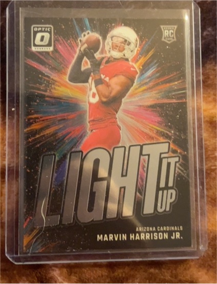 2024 Panini Donruss Optic #4 Marvin Harrison Jr. Light It Up — front
