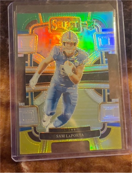 2023 Panini Select Concourse Silver Prizm Die-Cut #83 Sam LaPorta — front