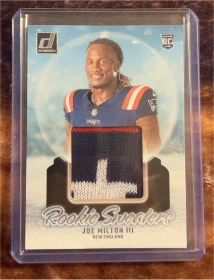 2024 Donruss Rookie Holiday Sweaters #RHS-JMI Joe Milton III — front