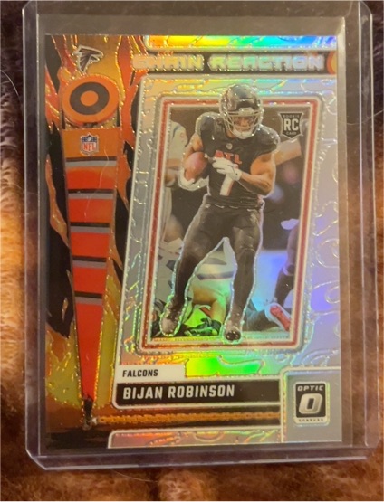 2023 Panini Donruss Optic #CR-BR Bijan Robinson Chain Reaction — front