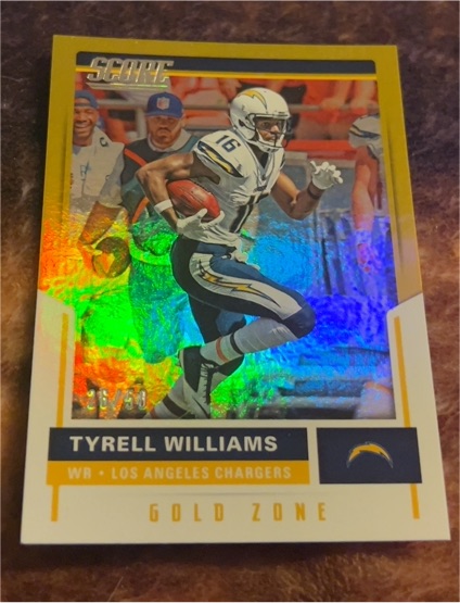 2017 Panini Score Gold Zone Tyrell Williams — front