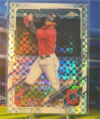 2021 Topps Chrome #16 Francisco Lindor X-Fractor — front