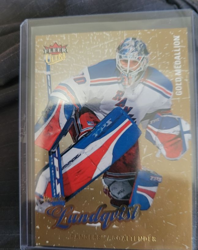 2008-09 Fleer Ultra Gold Medallion #53 Henrik Lundqvist — front