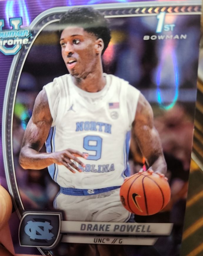2024-25 Bowman University Chrome #69 Drake Powell — front
