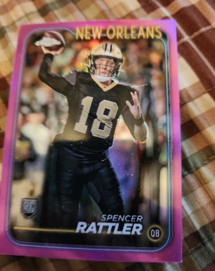 2024 Topps Chrome #213 Spencer Rattler Rookie — front