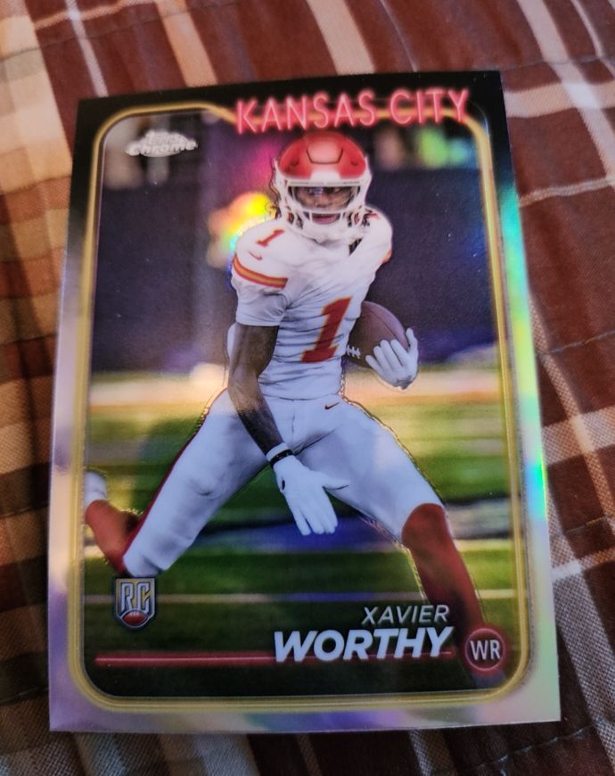 2024 Topps Chrome #208 Xavier Worthy — front