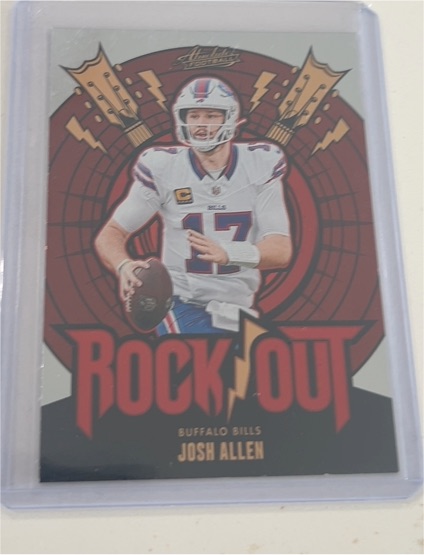 2024 Panini Absolute #RO-JAN Josh Allen Rock Out — front