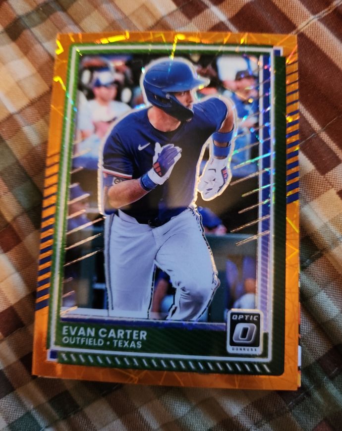 2025 Donruss Optic #77 Evan Carter — front