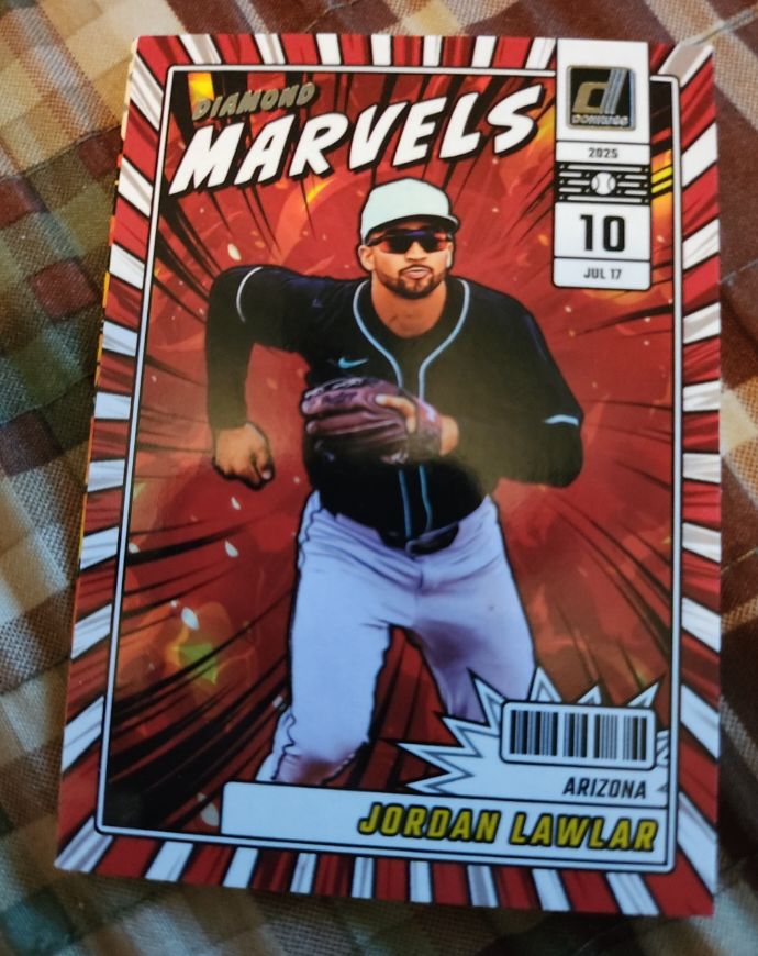 2025 Donruss Diamond Marvels #17 Jordan Lawlar — front
