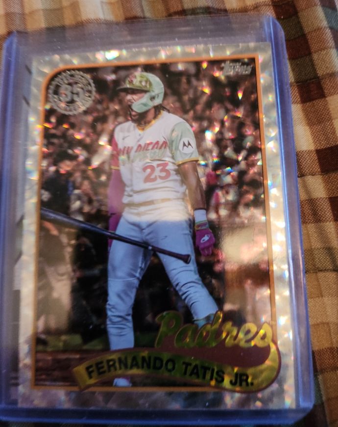 2024 Topps #89B2-49 Fernando Tatis Jr. 1989 Topps Baseball 35th Anniversary Foil — front
