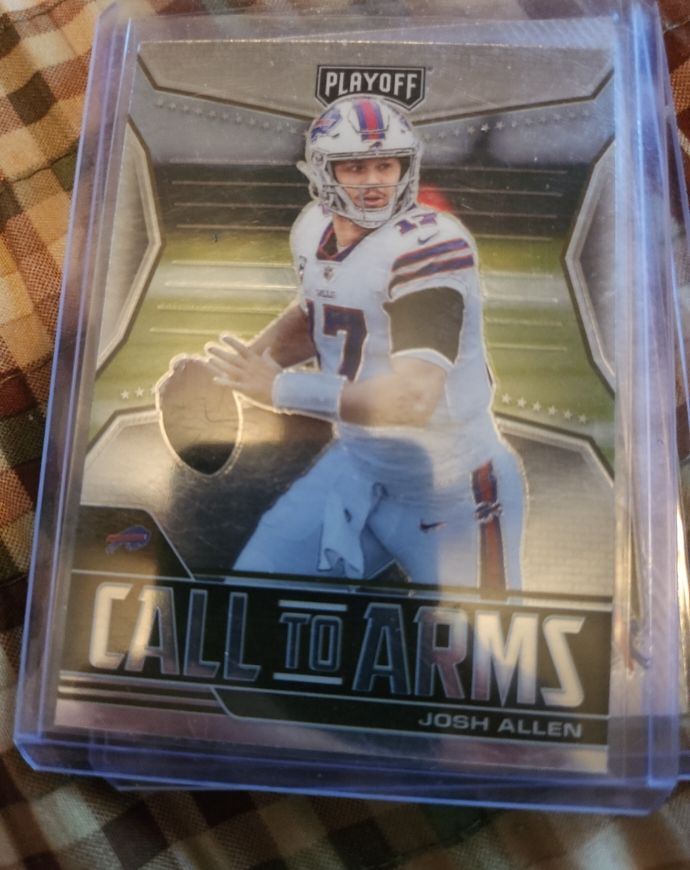 2021 Panini Playoff Call to Arms #CA-JAL Josh Allen — front
