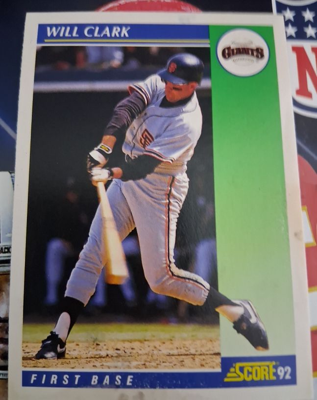 1992 Score #3 Will Clark — front