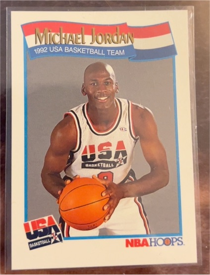 1991-92 NBA Hoops #579 Michael Jordan — front