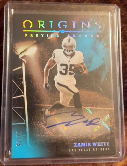 2024 Panini Origins Proving Ground Signatures #PGS-ZWH Zamir White — front