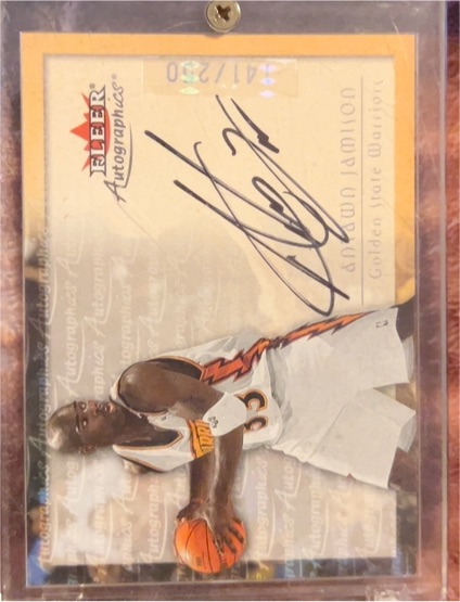 2000 Fleer Autographics #41 Andwon Jamison — front