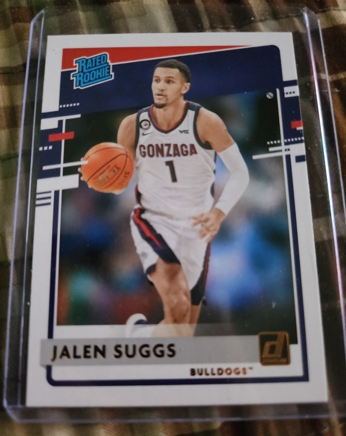 2021 Panini Chronicles Draft Picks Donruss Rated Rookie #28 Jalen Suggs — front