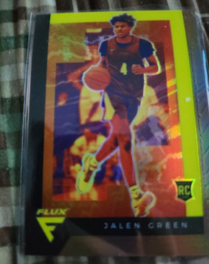 2021 Panini Chronicles Flux Draft Picks Jalen Green RC Pink Prizm Houston #229 — front