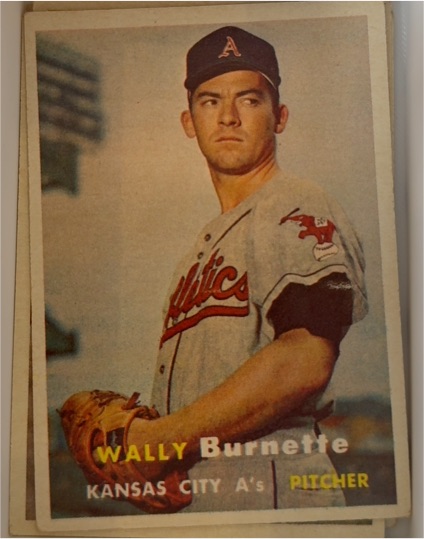 1957 Topps #13 Wally Burnette — front
