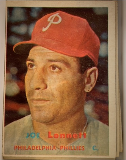 1957 Topps #241 Joe Lonnett — front