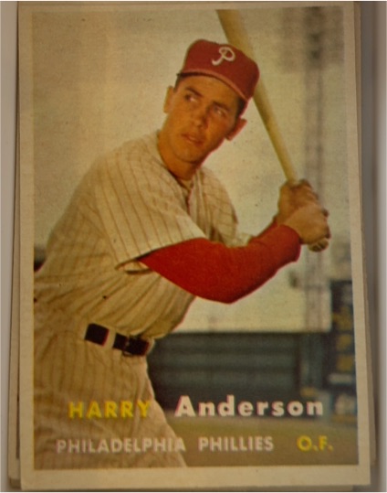 1957 Topps #404 Harry Anderson — front