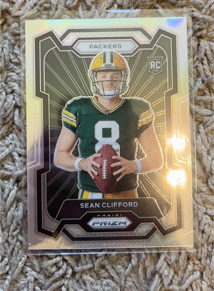 2023 Panini Prizm #327 Sean Clifford Rookie Variation Silver Prizm — front