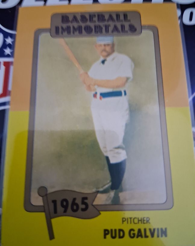 1965 Topps Baseball Immortals Pud Galvin — front