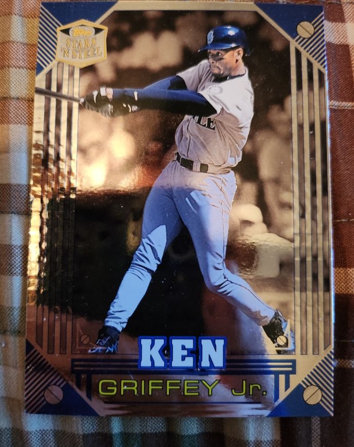 1998 Topps Stars N Steel #15 Ken Griffey Jr. — front