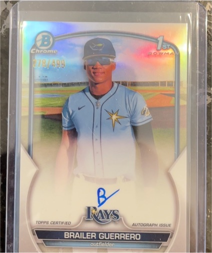 2023 Bowman Chrome #CPA-BG Brailer Guerrero — front