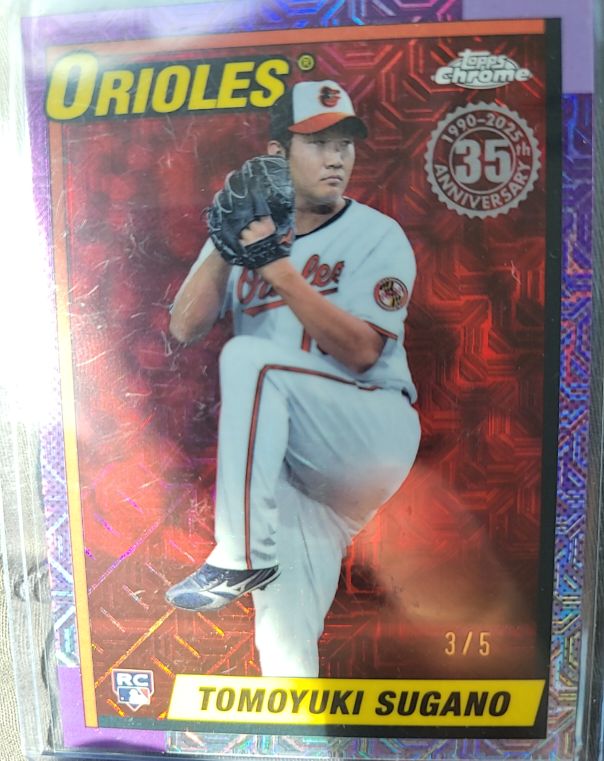 2025 Topps Chrome #T90C-132 Tomoyuki Sugano — front