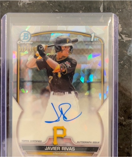 2023 Bowman Chrome 1st #Javier Rivas — front