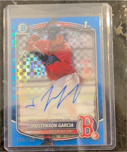 2025 Bowman Chrome #CPA-JGA Jhostynxon Garcia — front