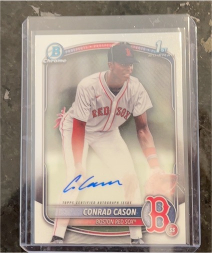 2025 Bowman Chrome #CPA-CCN Conrad Cason — front