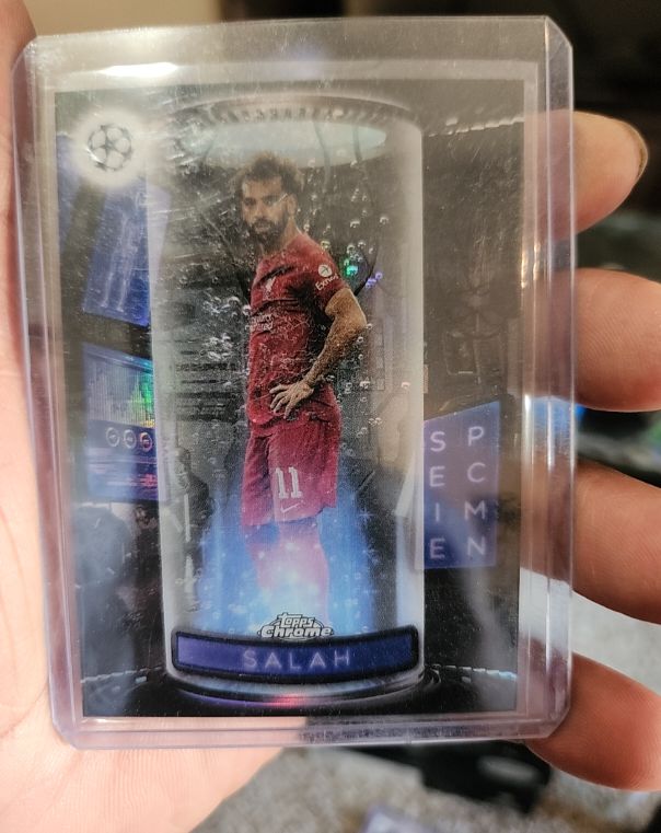 2022-23 Topps Chrome UEFA Club Competitions Specimens #S-7 Mohamed Salah — front