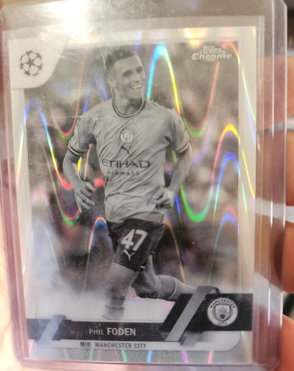 2022-23 Topps Chrome UEFA Club Competitions #47 Phil Foden — front