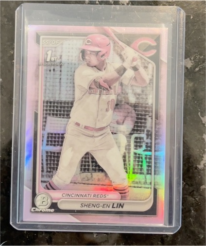 2024 Bowman Chrome #BCP-155 Sheng-En Lin — front