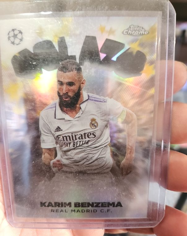 2022-23 Topps Chrome UEFA Club Competitions Golazo #G-14 Karim Benzema — front