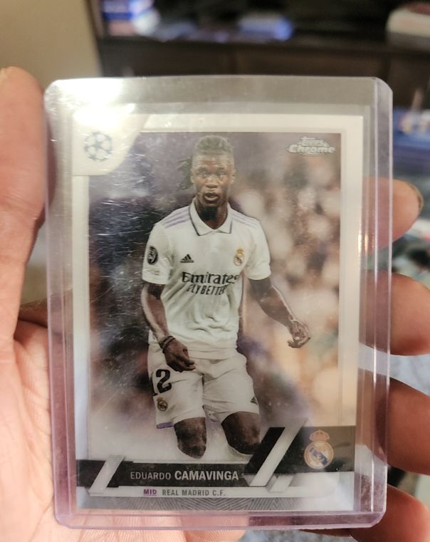 2022-23 Topps Chrome UEFA #12 Eduardo Camavinga — front