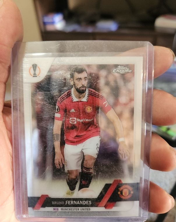 2022-23 Topps Chrome UEFA Club Competitions #8 Bruno Fernandes — front