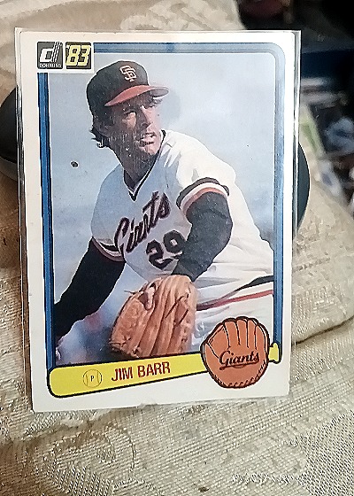 1983 Donruss #398 Jim Barr — front