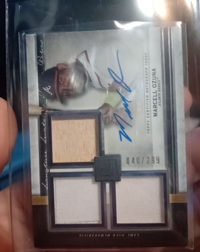 2020 Topps Museum Collection #040 Marcell Ozuna — front