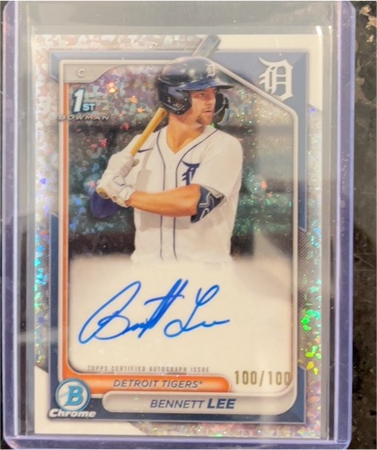 2024 Bowman Chrome #CPA-BL Bennett Lee 1st Bowman Auto — front