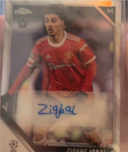 2021-22 Topps Chrome UEFA #CA-ZI Zidane Iqbal Rookie Auto — front