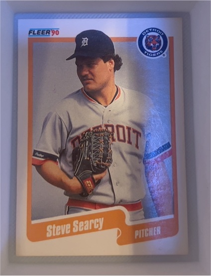 1990 Fleer #615 Steve Searcy — front