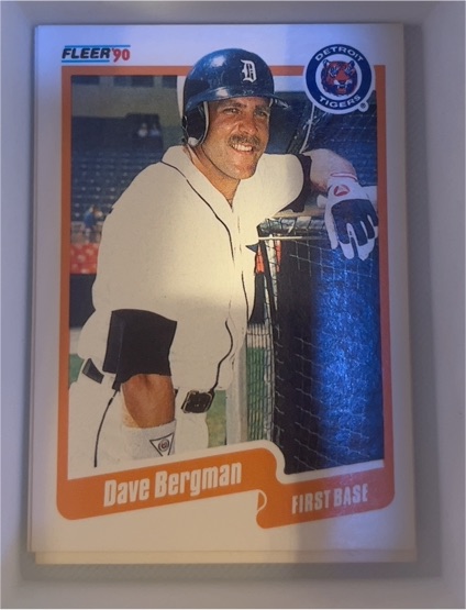 1990 Fleer #600 Dave Bergman — front