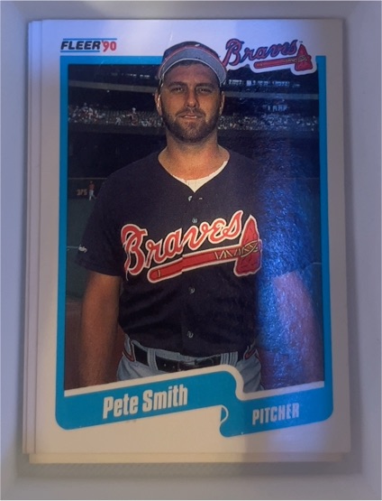 1990 Fleer #594 Pete Smith — front