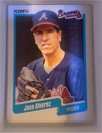 1990 Fleer #574 Jose Alvarez — front