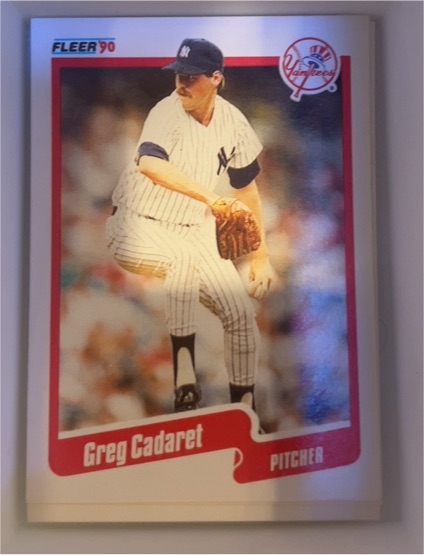 1990 Fleer #553 Greg Cadaret — front